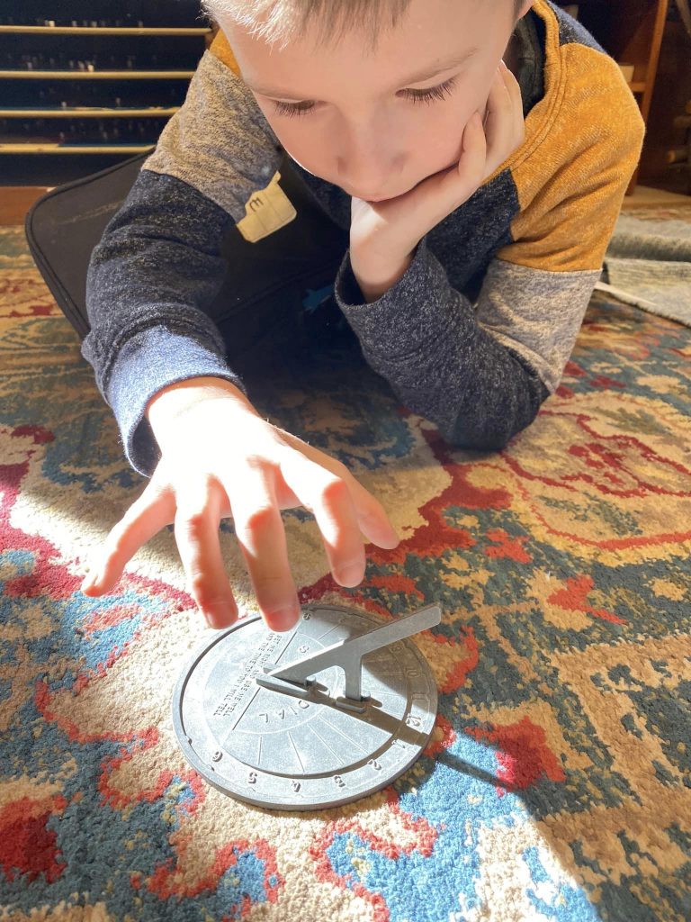 Sun Dial - Telling Time Arts & Crafts - Making Puppets - Green Valley School - Montessori Learning Center